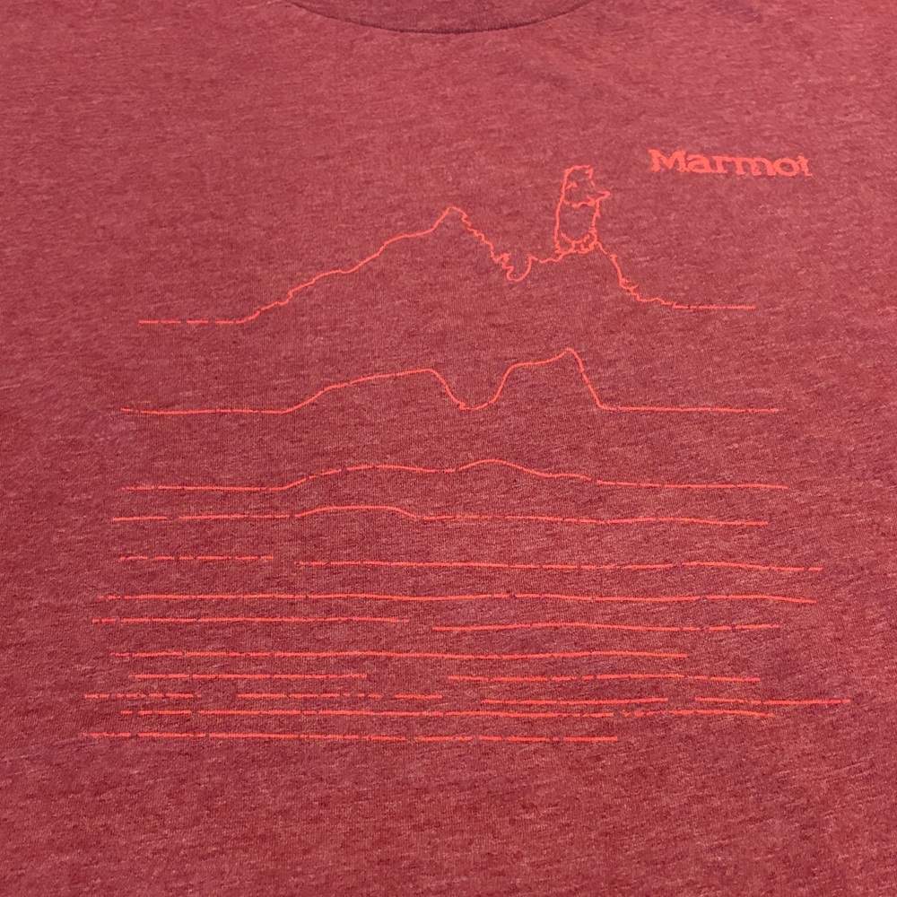 Marmot and Levi Men's Olive and Maroon Short Sleeve Tees - Picture 8 of 8